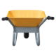 HT02017 Yellow Ultra D-Frame 90 Litre Wheelbarrow