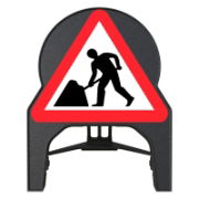 RS00349 Q-Sign Men At Work Sign 600mm