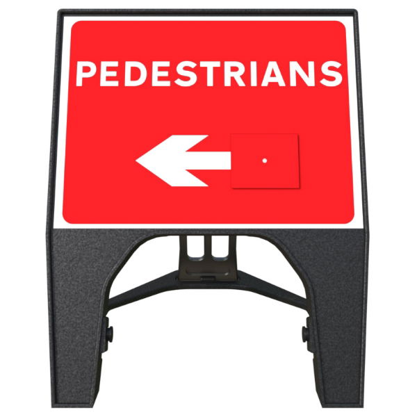 RS00307 Q-Sign Pedestrians Reversible Arrow 600x450mm