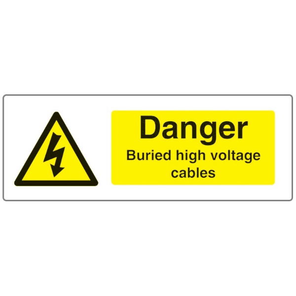 Danger Buried Cables Sign