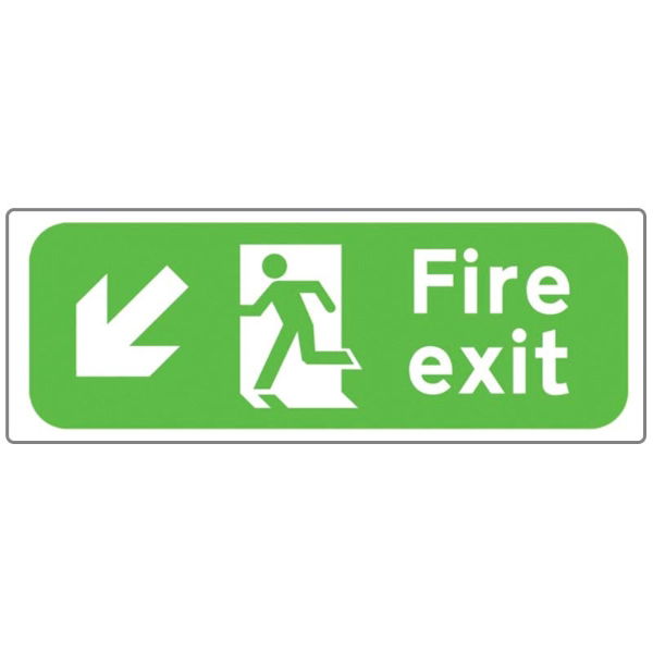 Fire Exit Bottom Left Sign