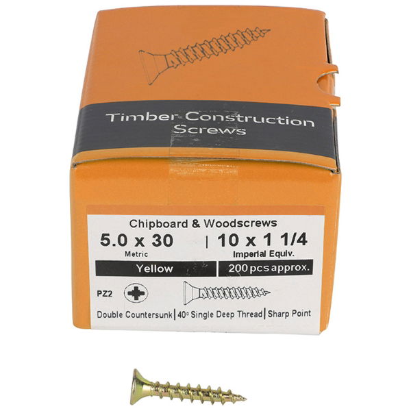 Multipurpose Woodscrews - Pozi CSK ZYP Boxed