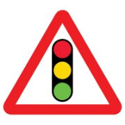 RS00628 Traffic Light Mini Quick Fit Sign - 750mm (300mm Centres)