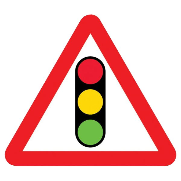 RS00628 Traffic Light Mini Quick Fit Sign - 750mm (300mm Centres)