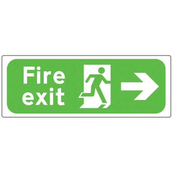 Fire Exit Right Sign