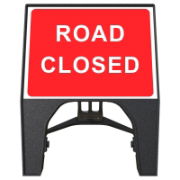 RS00442 Q-Sign Road Closed 600x450mm