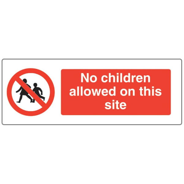 No Children Allowed Sign