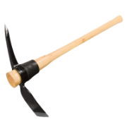 Wooden Handle Mattock (COMPLETE)