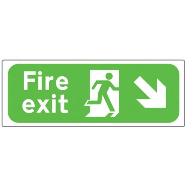 Fire Exit Bottom Right Sign