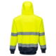 Hi Vis Zipped Hoodie - Yellow/Navy