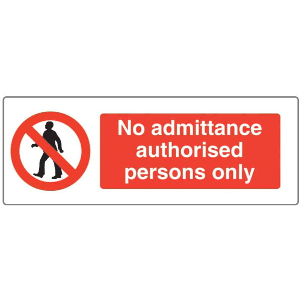 No Admittance Sign