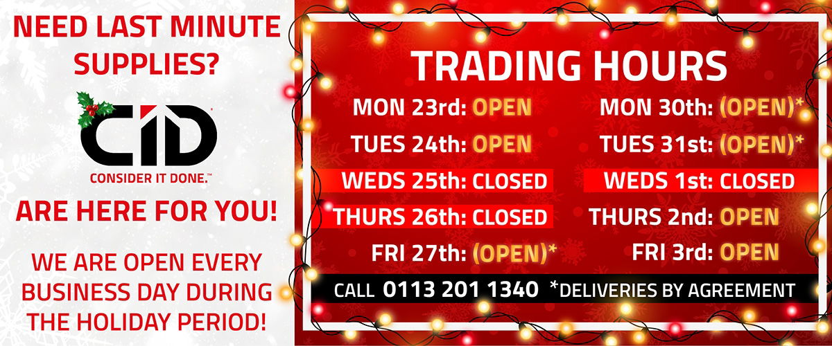 Xmas Opening Hours