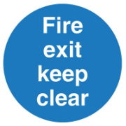 Fire Exit Keep Clear 